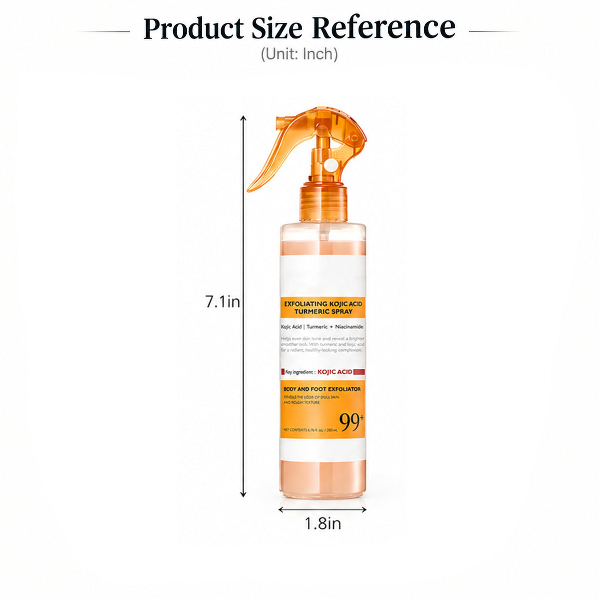 Turmeric Exfoliating Body Spray